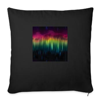 Aurora Symphony: Northern Lights Collection - Sofa pillowcase 17,3'' x 17,3'' (45 x 45 cm) - black - Front