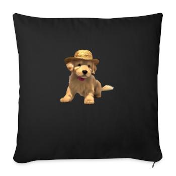 Labrador Retriever Hundewelpe Labradorbesitzer - Sofakissenbezug 45 x 45 cm - Schwarz - Vorne