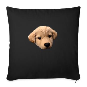 Labradorbesitzer Labrador Retriever Hundewelpe - Sofakissenbezug 45 x 45 cm - Schwarz - Vorne