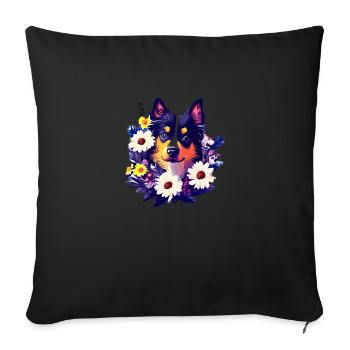Dog Dog Owner Dog Lover Dog Owner - Sofa pillowcase 17,3'' x 17,3'' (45 x 45 cm) - black - Front