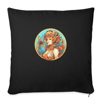 Beauté ex Machina 1 - Housse de coussin décorative 45 x 45 cm - noir - Devant