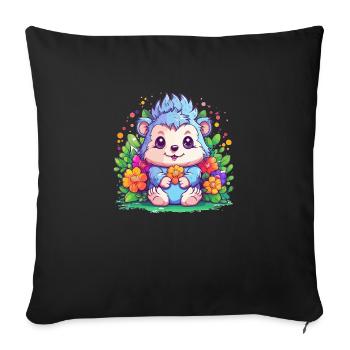 Spikes & Sweetness - Sofa pillowcase 17,3'' x 17,3'' (45 x 45 cm) - black - Front