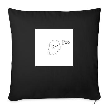 Süßer Geist Boo - Sofakissenbezug 45 x 45 cm - Schwarz - Vorne