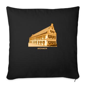 Aichach Town Hall Swabia Bavaria - Sofa pillowcase 17,3'' x 17,3'' (45 x 45 cm) - black - Front