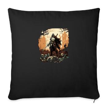 Hining Paladin - Sofa pillowcase 17,3'' x 17,3'' (45 x 45 cm) - black - Front