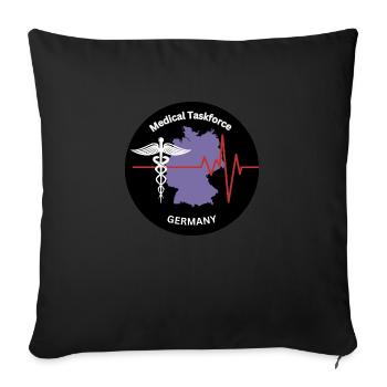 Groupe de travail médical Allemagne - Housse de coussin décorative 45 x 45 cm - noir - Devant