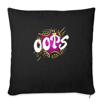 Pardon - Housse de coussin décorative 45 x 45 cm - noir - Devant