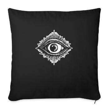 Eye Eyes Ophthalmologist - Sofa pillowcase 17,3'' x 17,3'' (45 x 45 cm) - black - Front