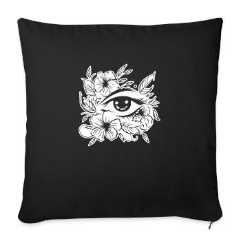 Eye Eyes Ophthalmologist - Sofa pillowcase 17,3'' x 17,3'' (45 x 45 cm) - black - Front