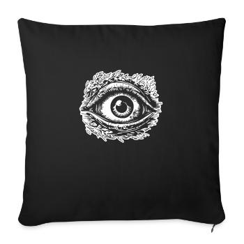 Ophtalmologiste Eye Eyes - Housse de coussin décorative 45 x 45 cm - noir - Devant
