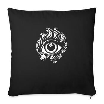 Ophtalmologiste Eye Eyes - Housse de coussin décorative 45 x 45 cm - noir - Devant
