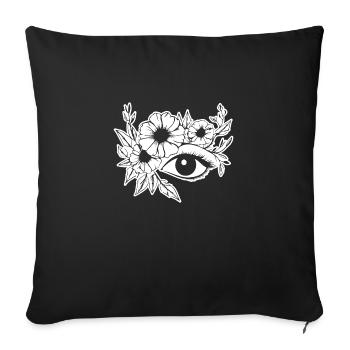 Ophtalmologiste Eye Eyes - Housse de coussin décorative 45 x 45 cm - noir - Devant