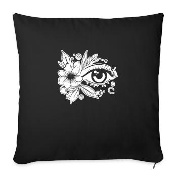 Ophtalmologiste Eye Eyes - Housse de coussin décorative 45 x 45 cm - noir - Devant