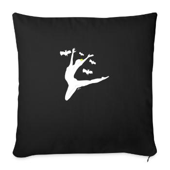 Valencian dancer - Sofa pillowcase 17,3'' x 17,3'' (45 x 45 cm) - black - Front