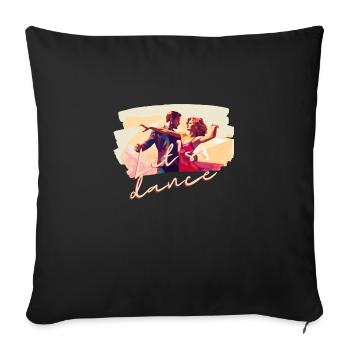 Let's dance - Sofakissenbezug 45 x 45 cm - Schwarz - Vorne