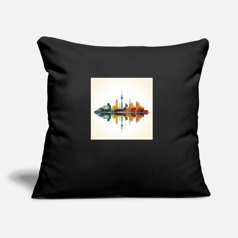 Dusseldorf Skyline Sofa pillowcase 17,3'' x 17,3'' (45 x 45 cm)