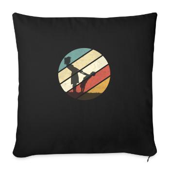 Geschenkideen zum Muttertag für Mama - Sofakissenbezug 45 x 45 cm - Schwarz - Vorne