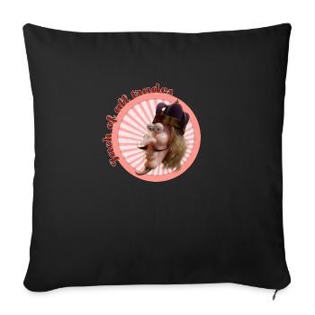 Jack of all trades - Sofa pillowcase 17,3'' x 17,3'' (45 x 45 cm) - black - Front