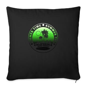 Summer surf croatia beach paradise party vibes Usa - Sofa pillowcase 17,3'' x 17,3'' (45 x 45 cm) - black - Front