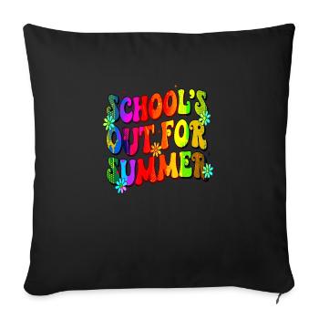Remise des diplômes de la classe 2024 Fête de remise des diplômes du lycée - Housse de coussin décorative 45 x 45 cm - noir - Devant