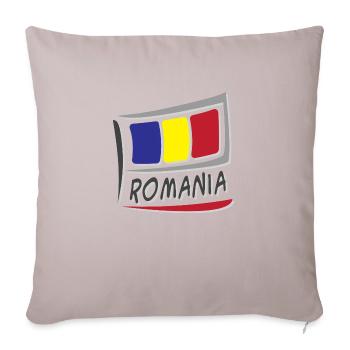 Romania Flag Flag - Sofa pillowcase 17,3'' x 17,3'' (45 x 45 cm) - light taupe - Front
