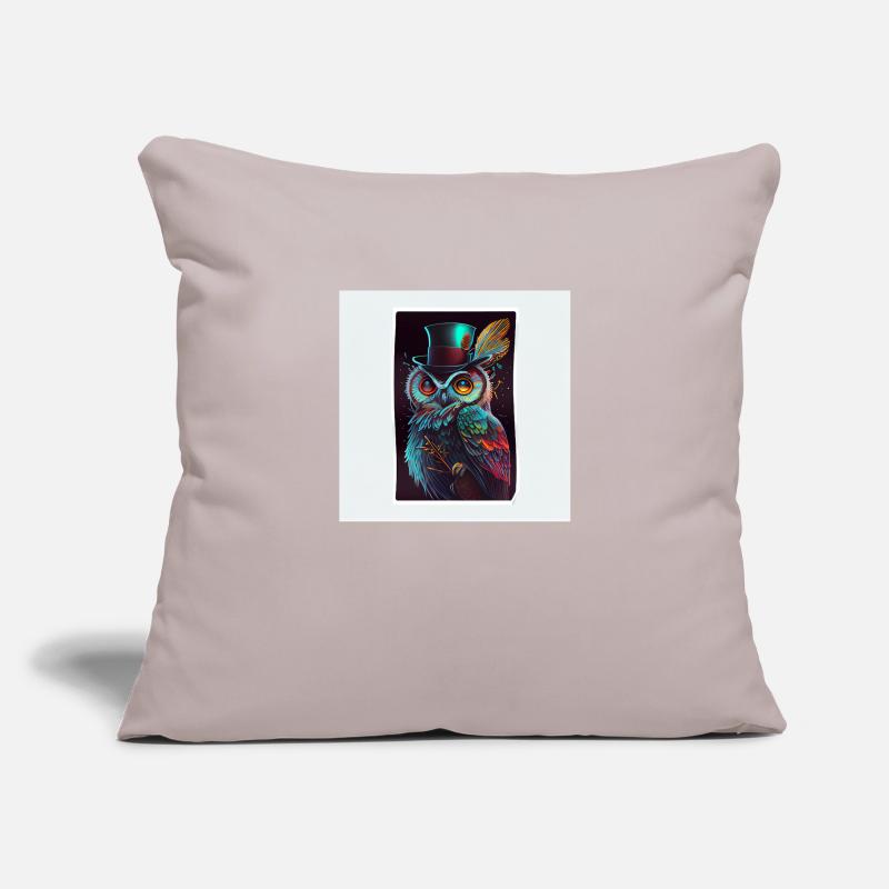 Coole Eule Sticker Sofakissenbezug 45 x 45 cm