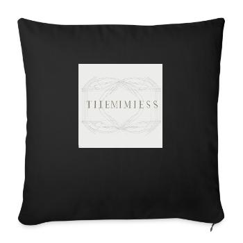 Timeless stem - Sofa pillowcase 17,3'' x 17,3'' (45 x 45 cm) - black - Front