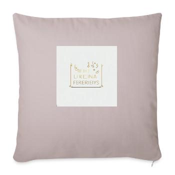 klare lienien - Sofakissenbezug 45 x 45 cm - helles Taupe - Vorne