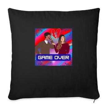 Game over - Sofakissenbezug 45 x 45 cm - Schwarz - Vorne