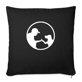 Hund Dog - Sofakissenbezug 45 x 45 cm - Schwarz - Vorne