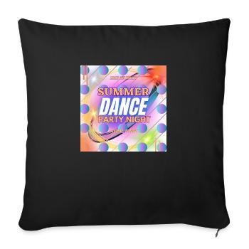Summer dance - Sofakissenbezug 45 x 45 cm - Schwarz - Vorne