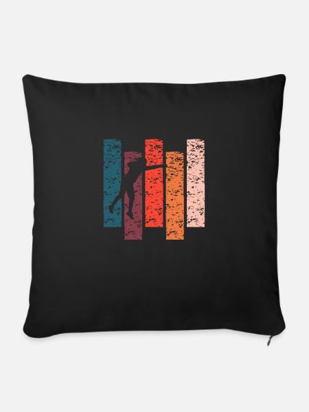 Vintage Geschenk Fechter - Sofakissenbezug 45 x 45 cm - Schwarz