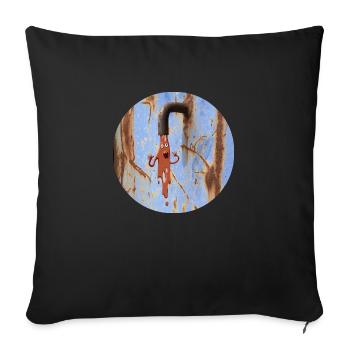 Slime monster - Sofa pillowcase 17,3'' x 17,3'' (45 x 45 cm) - black - Front