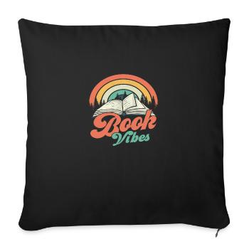 Réserver Vibes - Housse de coussin décorative 45 x 45 cm - noir - Devant