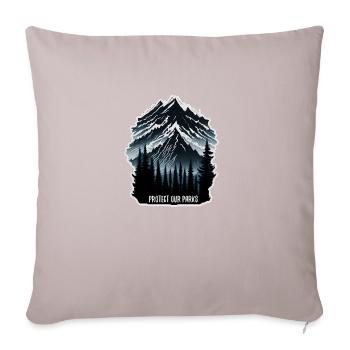 Nature, Wildlife, Outdoor, Forest, Camping, Hiking, Tea - Sofa pillowcase 17,3'' x 17,3'' (45 x 45 cm) - light taupe - Front