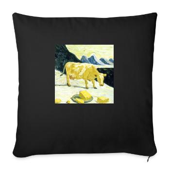 Swiss Van Gogh - Sofakissenbezug 45 x 45 cm - Schwarz - Vorne