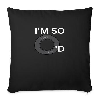 Je suis tellement fatigué - Housse de coussin décorative 45 x 45 cm - noir - Devant