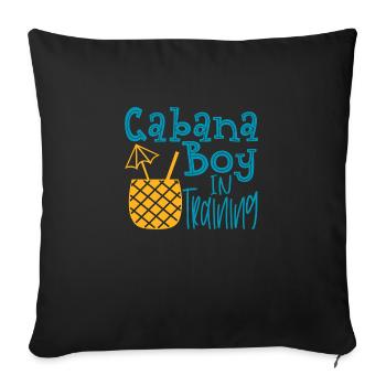 Cabana Boy in Training - Sofakissenbezug 45 x 45 cm - Schwarz - Vorne