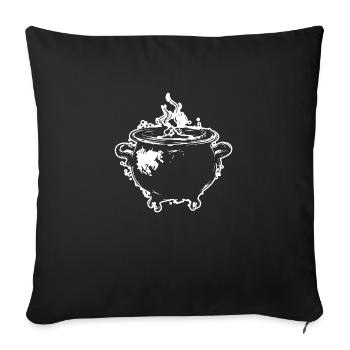 Cauldron Magical Witch Halloween - Sofa pillowcase 17,3'' x 17,3'' (45 x 45 cm) - black - Front