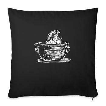 Cauldron Magical Witch Halloween - Sofa pillowcase 17,3'' x 17,3'' (45 x 45 cm) - black - Front