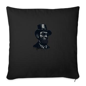Funny Patriotic Abe Abraham Lincoln USA Men - Sofa pillowcase 17,3'' x 17,3'' (45 x 45 cm) - black - Front