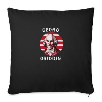 George Washington Griddy George | GEORGE GRIDDIN - Sofa pillowcase 17,3'' x 17,3'' (45 x 45 cm) - black - Front