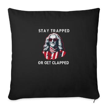 Buckle up | GEORGE GRIDDIN - Sofa pillowcase 17,3'' x 17,3'' (45 x 45 cm) - black - Front