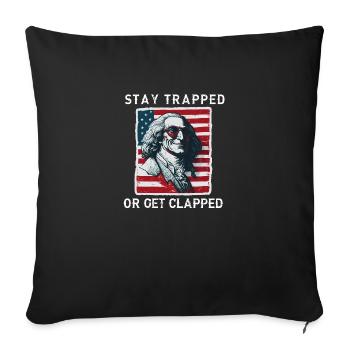 Buckle up | GEORGE GRIDDIN - Sofa pillowcase 17,3'' x 17,3'' (45 x 45 cm) - black - Front