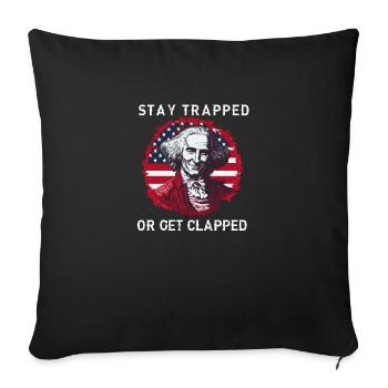 Buckle up | GEORGE GRIDDIN - Sofa pillowcase 17,3'' x 17,3'' (45 x 45 cm) - black - Front