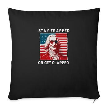 Buckle up | GEORGE GRIDDIN - Sofa pillowcase 17,3'' x 17,3'' (45 x 45 cm) - black - Front