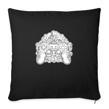 Controller Gaming Video Games Gamepad - Sofa pillowcase 17,3'' x 17,3'' (45 x 45 cm) - black - Front