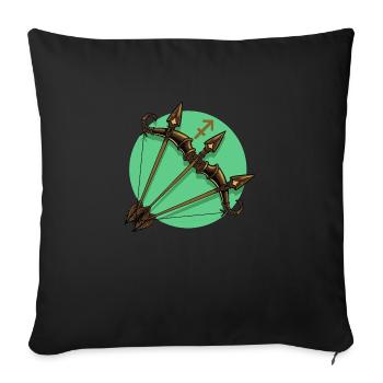 Zodiac - Star Sign - Sagittarius - pos - Sofakissenbezug 45 x 45 cm - Schwarz - Vorne