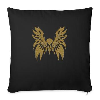 The Bird - Sofa pillowcase 17,3'' x 17,3'' (45 x 45 cm) - black - Front