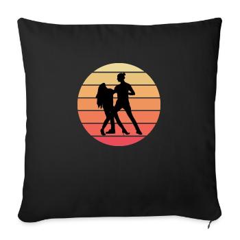 Danse Musique de danse - Housse de coussin décorative 45 x 45 cm - noir - Devant